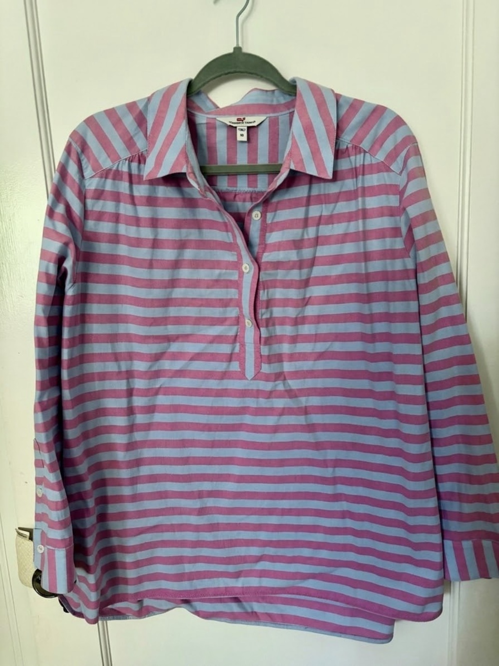 Vineyard Vines size 16 - Women's Striped Tunic - Pink & Light Blue - Fall weight